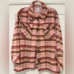 KENSIE Plaid Shacket
